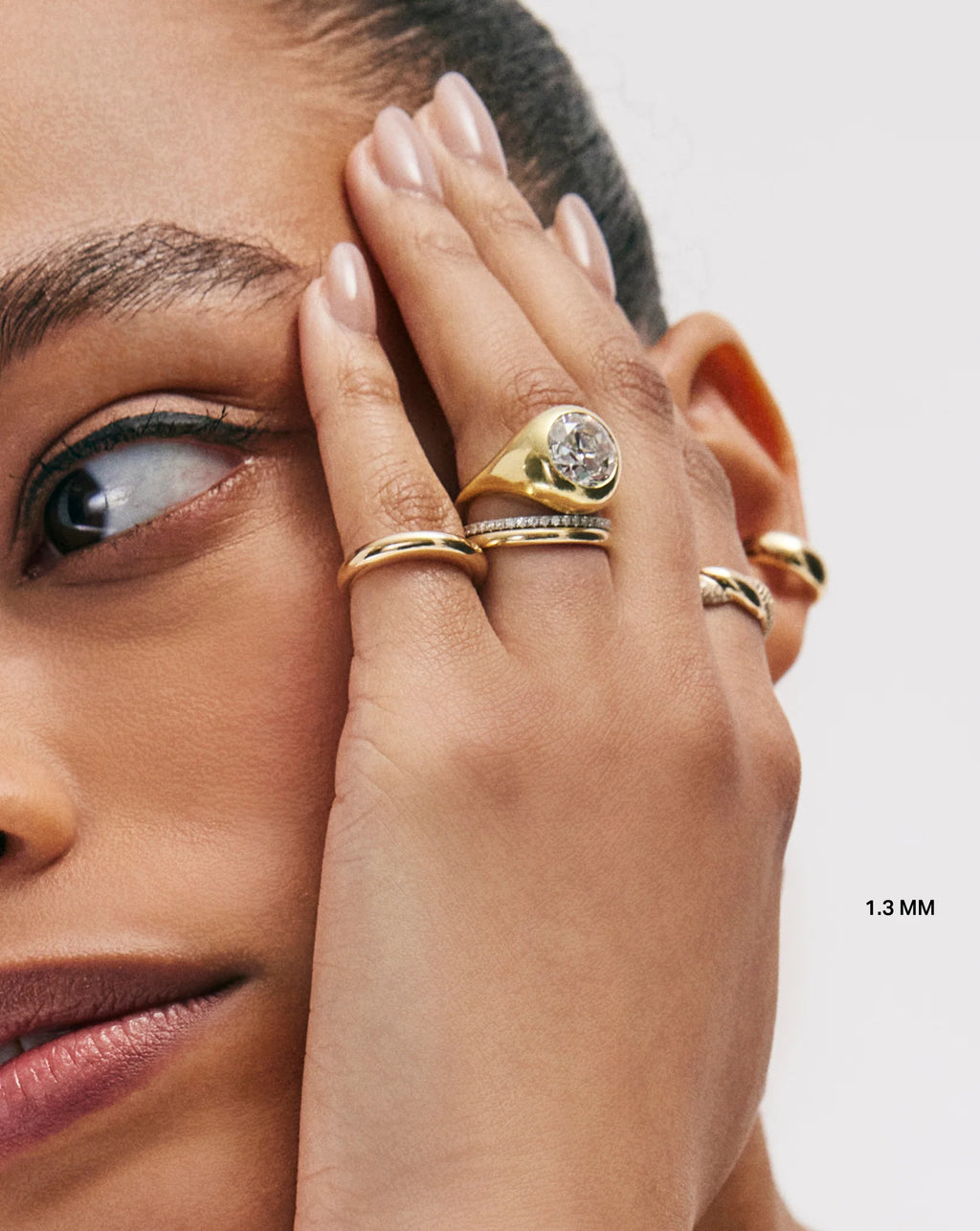 1.3 mm Perfect Pavé Diamond Ring