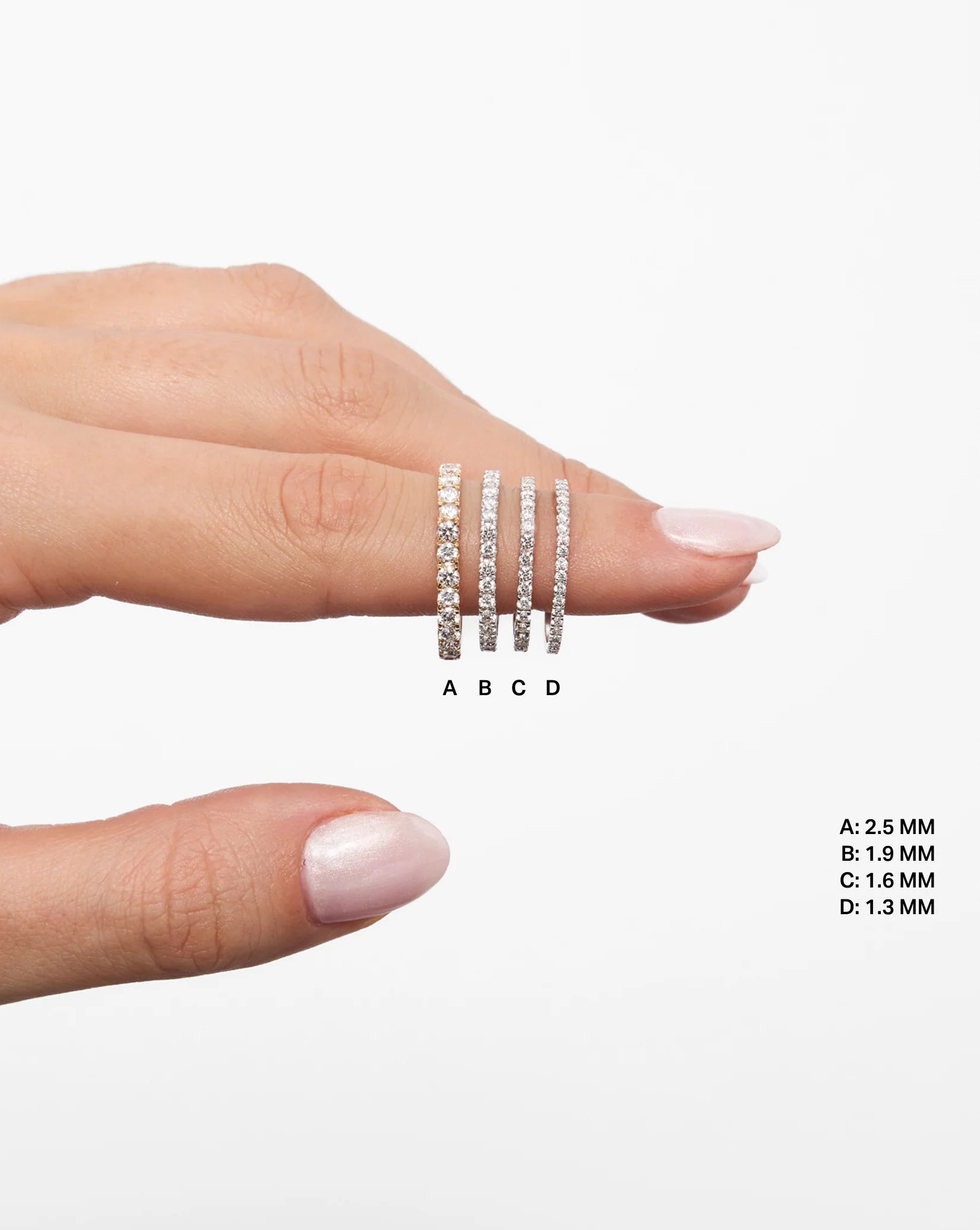 1.3 mm Perfect Pavé Diamond Ring