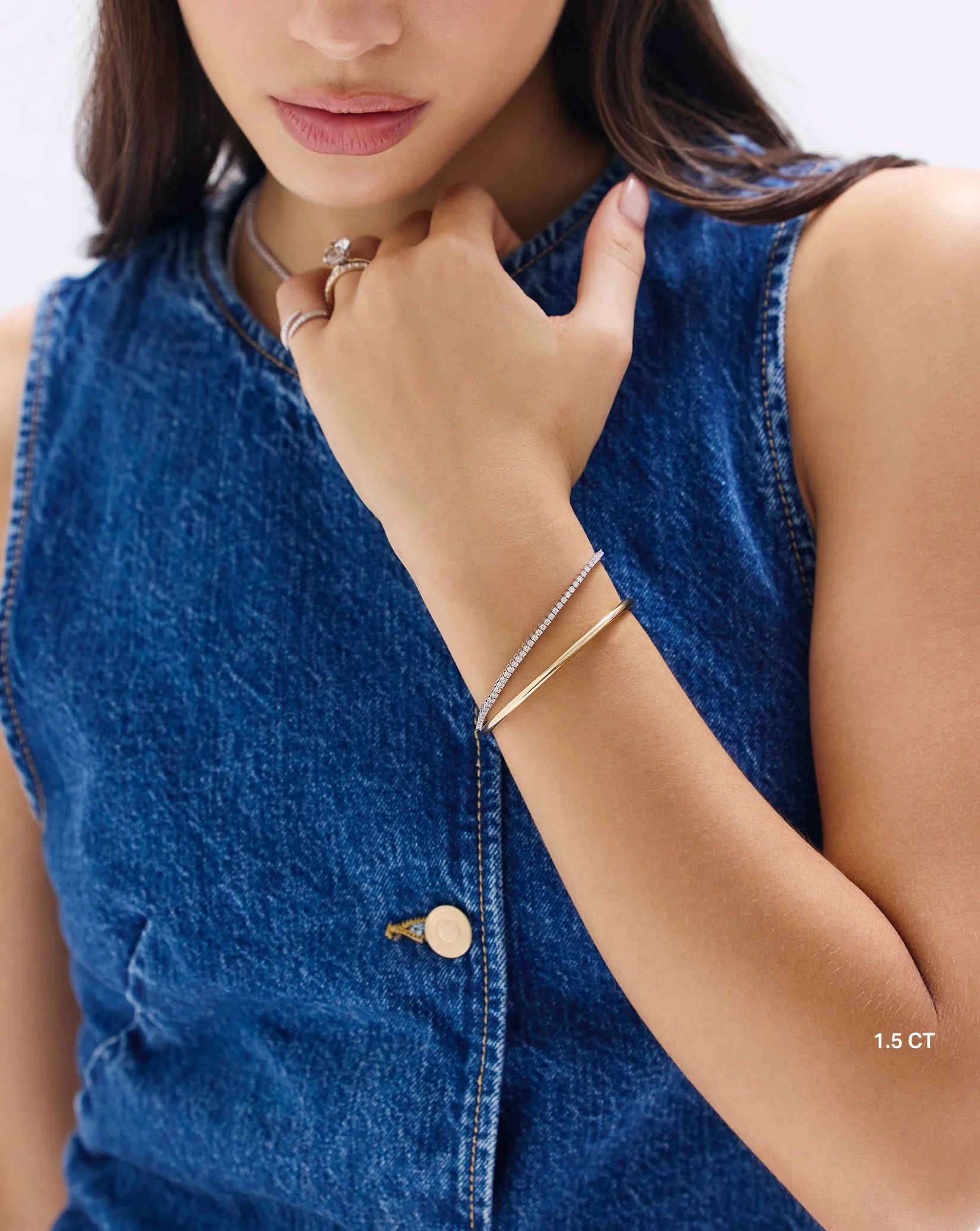 Classic Lab Diamond Tennis Bracelet