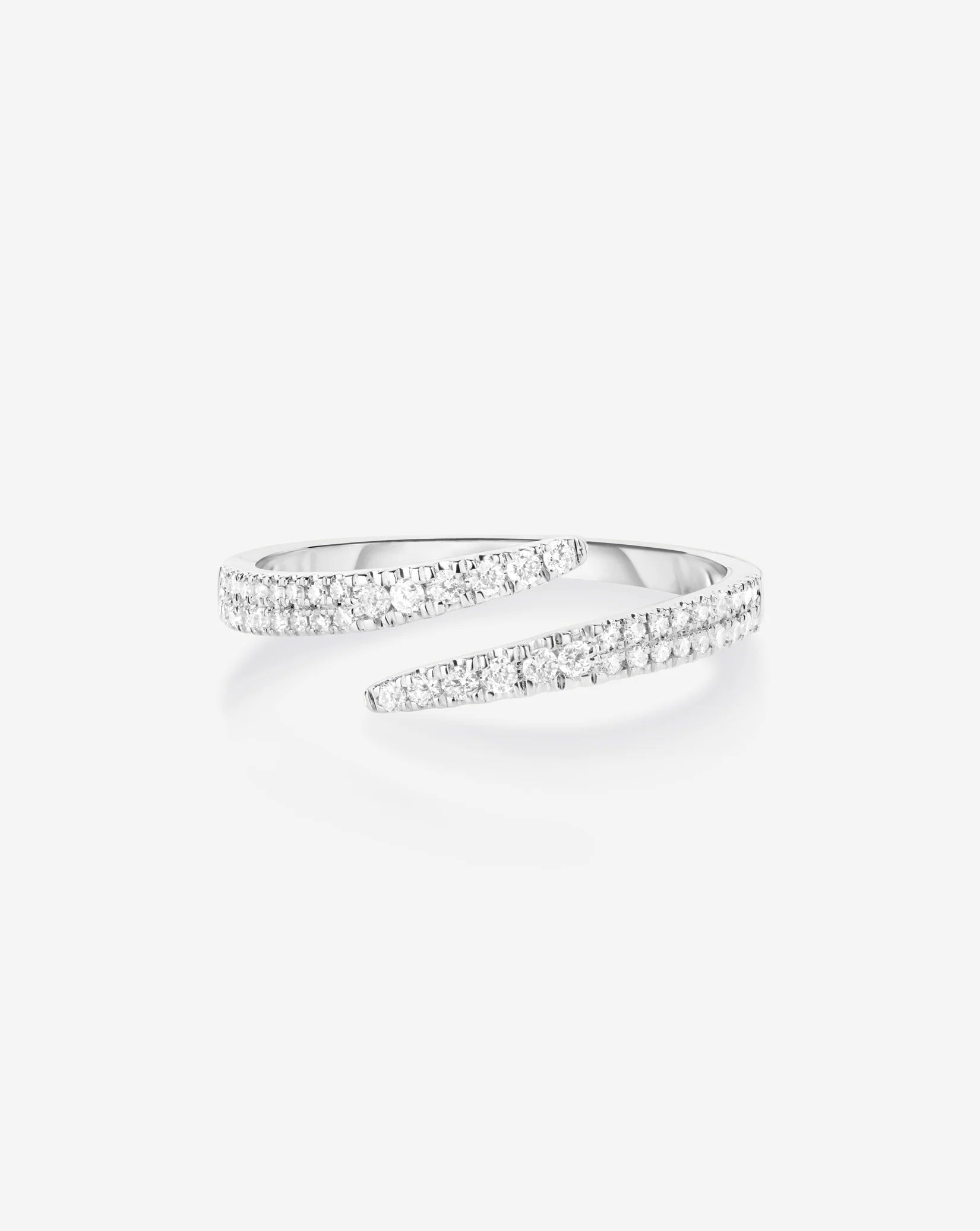 Open Diamond Wrap Ring
