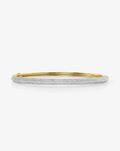 Pavé Diamond Stackable Gold Cloud Bangle