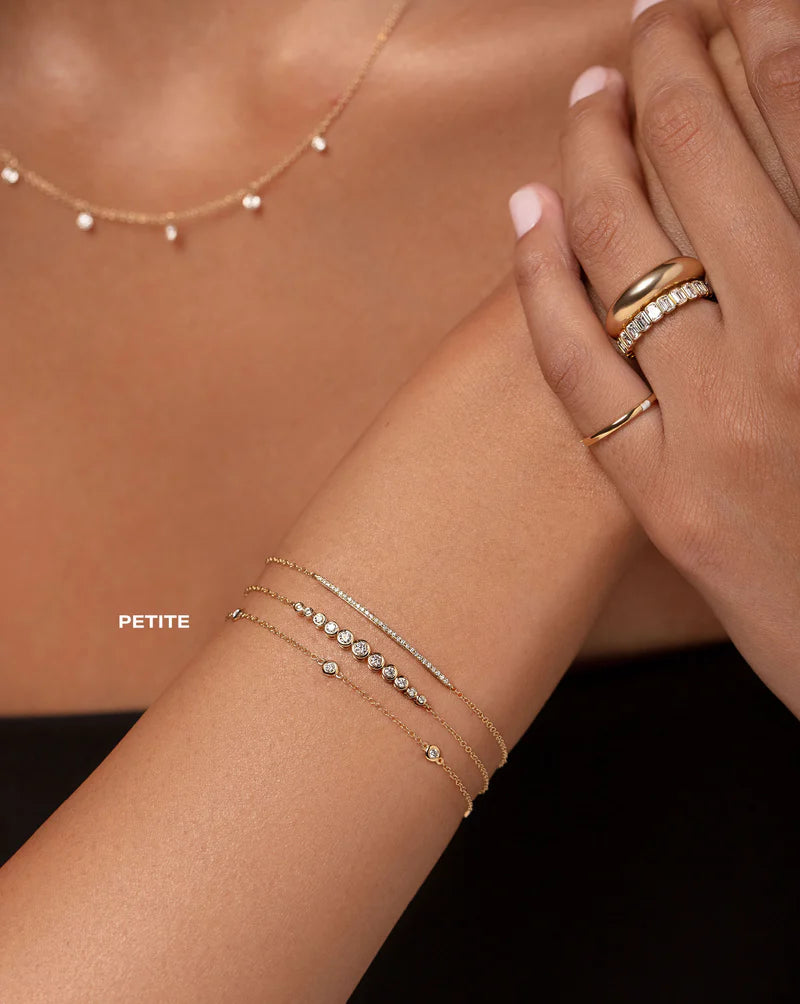 Diamond Bezel Station Bracelet