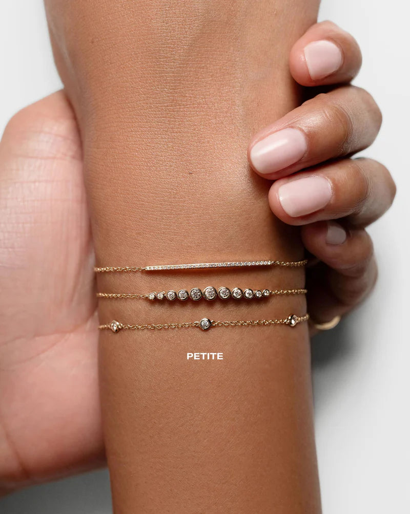 Diamond Bezel Station Bracelet