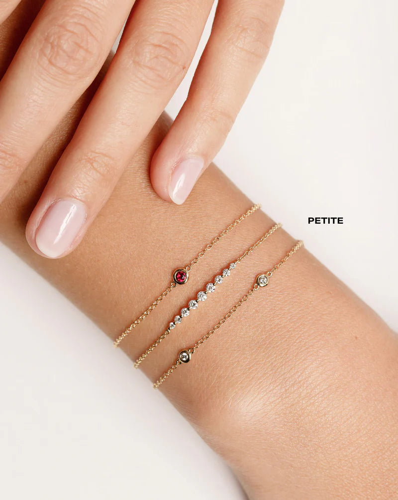 Diamond Bezel Station Bracelet