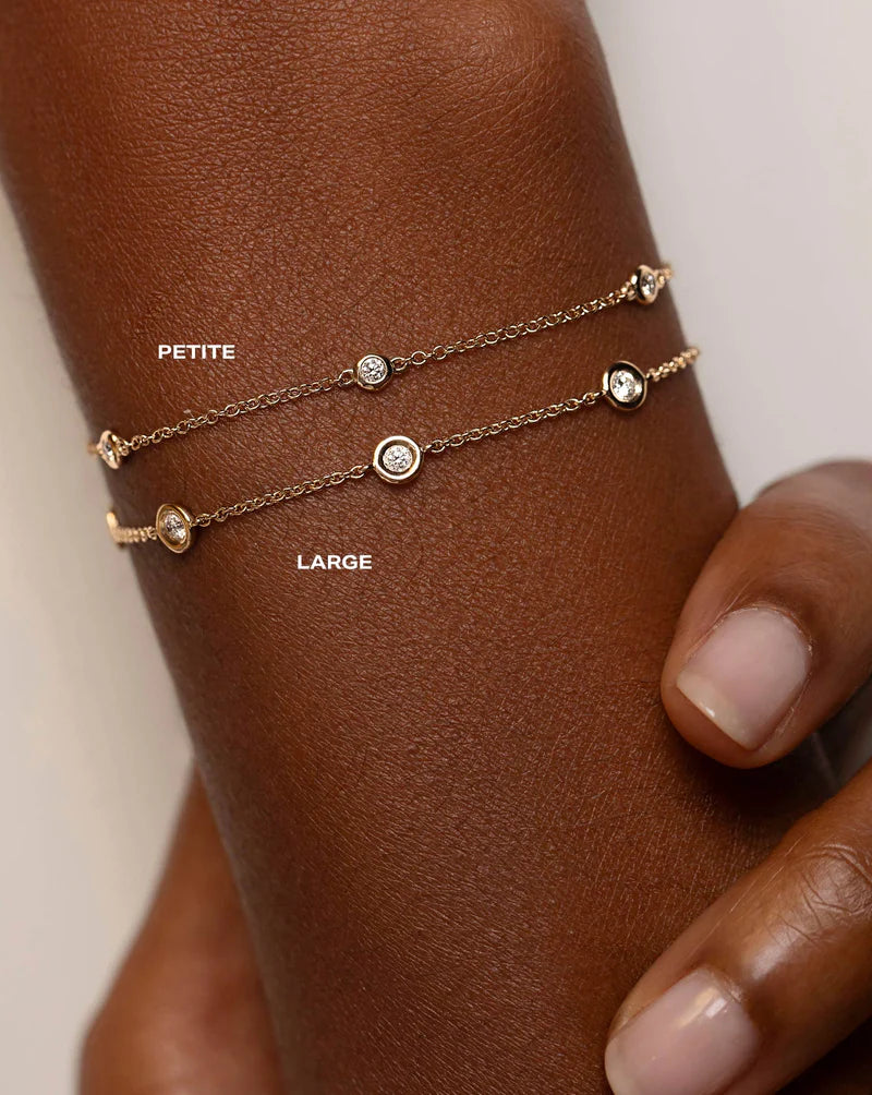 Diamond Bezel Station Bracelet