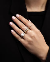 Petite Gold Cloud Ring