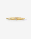Petite Single Round Diamond Ring