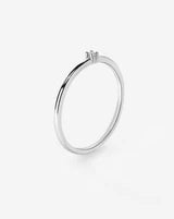 Petite Single Round Diamond Ring