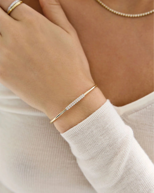 Diamond Bar Bangle