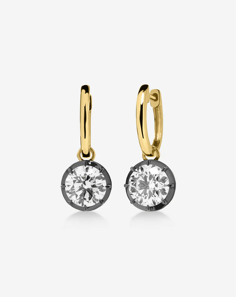 Georgian Drop Lab Diamond Studs
