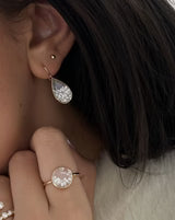 Shaker Pear Drop Earrings