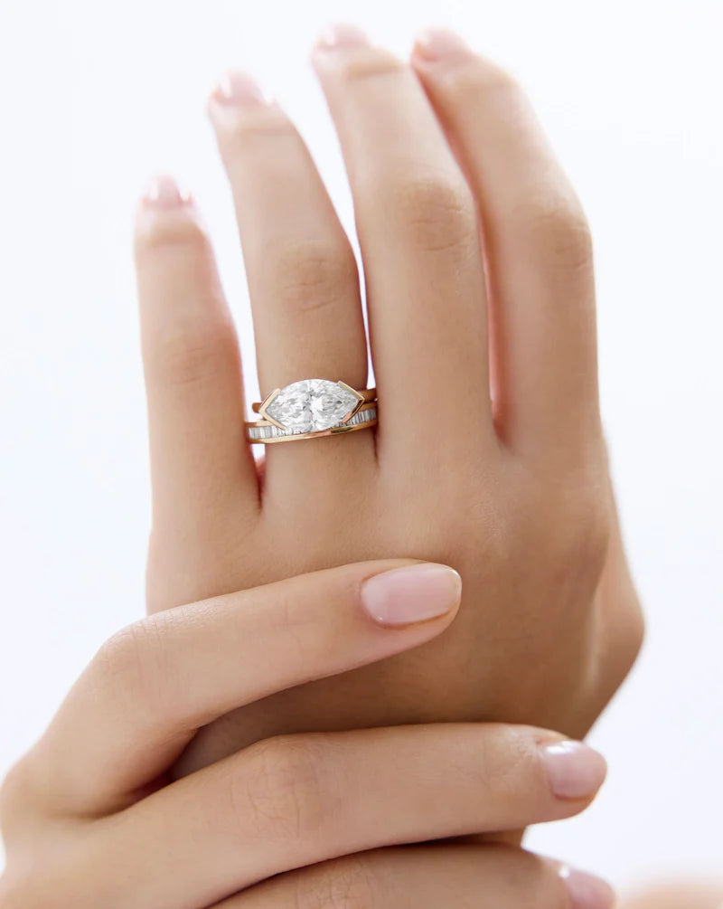 3.03 Marquise Lab Diamond in The Edge