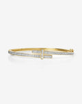 Round Diamond Wrap Bangle