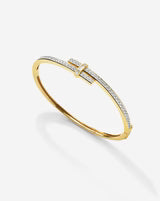 Round Diamond Wrap Bangle