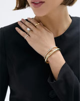 Round Diamond Wrap Bangle