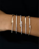 Round Diamond Wrap Bangle